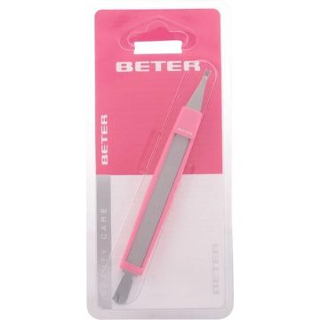 Beter - CUTICLE CUTTER with cuticle pusher and nail file 1 pz