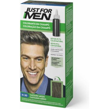 Kleurshampoo Just For Men Middelgrote kastanje (30 ml)