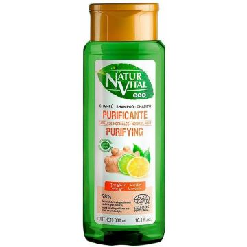 Zuiverende Shampoo Naturvital Eco Citroen Gember (300 ml)