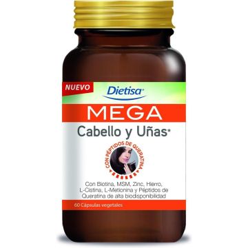 Dietisa Mega Cabello Y Ua+-as 60 Vcaps