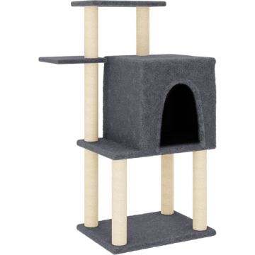 vidaXL-Kattenmeubel-met-sisal-krabpalen-97-cm-donkergrijs