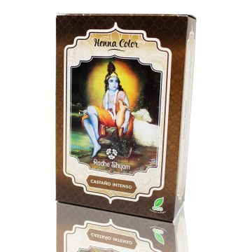 Semi-permanente kleurstof Henna Radhe Shyam Shyam Henna Bruin (100 g)