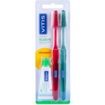 Vitis Duplo Soft Toothbrush + Paste 15ml