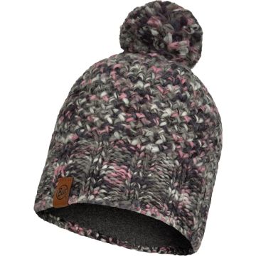 BUFF® Knitted &amp; Fleece Hat Margo Castlerock Grey - Muts