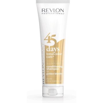 Revlon Professional 45 Days Shampoo Golden Blondes - Normale shampoo vrouwen - Voor Alle haartypes - 275 ml - Normale shampoo vrouwen - Voor Alle haartypes