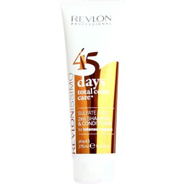 Revlon 45 Days Color Shampoo &amp; Balm Intense Copper - 275 ml - Normale shampoo vrouwen - Voor Alle haartypes