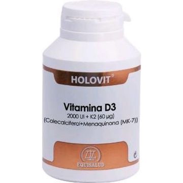 Equisalud Holovit Vitamina D3 2,000 Ui K2 60 Ug 180 Cap