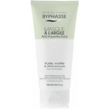 Gezichtsmasker Byphasse Anti-Imperfecties Matte afwerking Klei (150 ml)