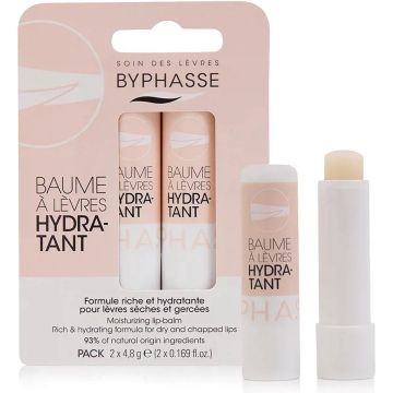 Vochtinbrengende Lip Balsem Byphasse (4,8 g x 2)