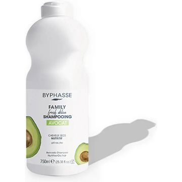 Voedende Shampoo Byphasse Family Fresh Delice Droog Haar Avocado (750 ml)