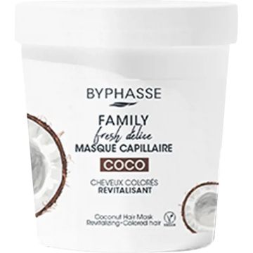 Revitalising Mask Byphasse Family Fresh Delice Coconut Coloured hair (250 ml)