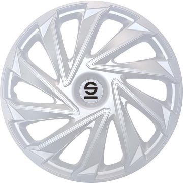 Sparco Wieldoppen Varese 14 Inch Rvs Zilver Set Van 4