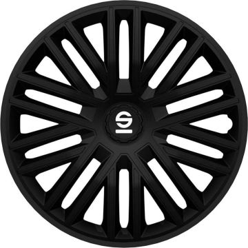 Sparco Wieldoppen Bergamo 16 Inch Abs Zwart 4 Stuks