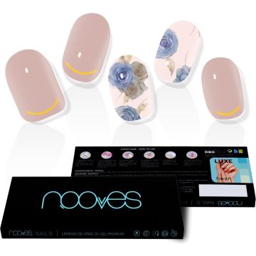 Nooves Nail Gel Films Elegant Floral Premium Luxe #metallic 20 U