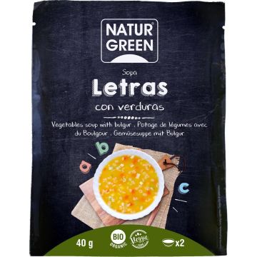 Naturgreen Sopa Letras Verduras 40g