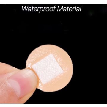 20 stuks rond ronde pleisters Hypoallergene ondoordringbaar voor water en vuil Waterproof 2.2 cm / 22 mm diameter Voor Kleine Wonden Onopvallend Blood Stop Bloedstop pleisters, beigeig Pleisters Waterdicht Injectiepleister individueel verpakt