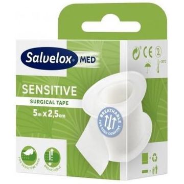 Salvelox Esparadrapo Sensitive 5m X2,5cm