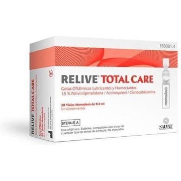 Relec Relive Total Care Gotas Oftalmicas Lubircantes 20 Monodosis Salvat