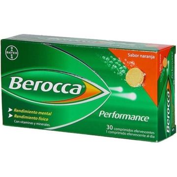 Berocca Performance 30 Effervescent Tablets Orange