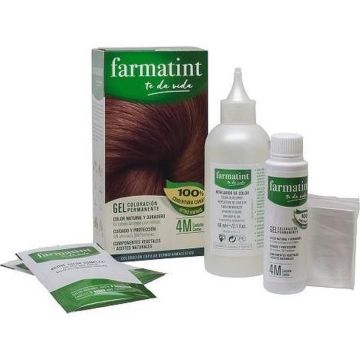 Permanente Kleur Farmatint 4m-Castaño Caoba Gel