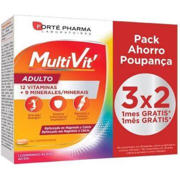 Food Supplement Forté Pharma Multivit (84 Units)