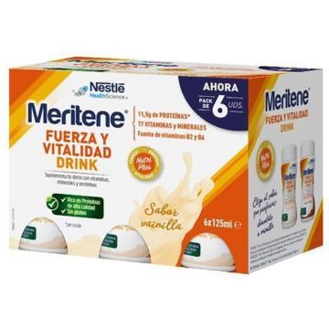 Meritene Vanilla Drink 6 Units Of 125ml