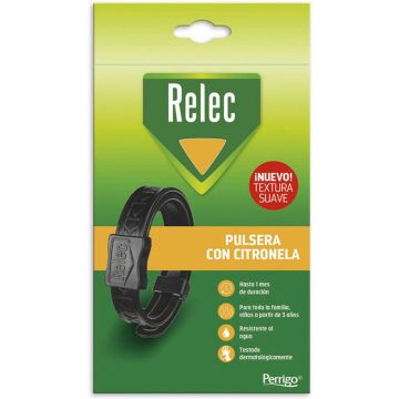 Citronella Anti-muggen Armband Relec Zwart Volwassenen