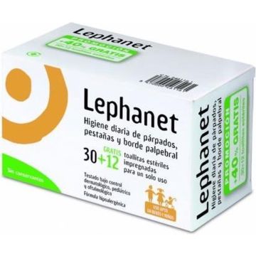 Lephanet Eyelid And Eyelash Hygiene 30+12 Wipes