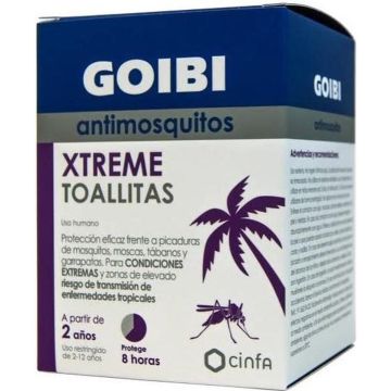 Goibi Xtreme Mosquito Repellent Wipes 16 Uts