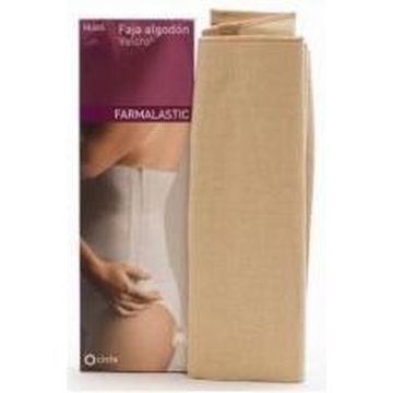 Faja De Algoda3n Y Velcro Talla 1 Color Beige Farmalastic