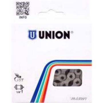 Union Ketting 1/2-3/32 112 schakels 430h zwart