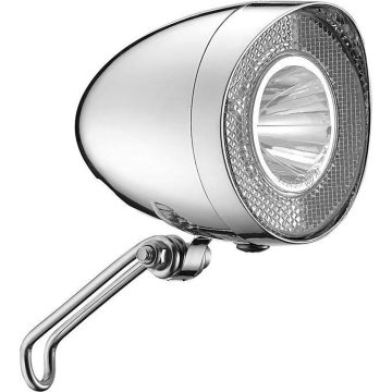 Union koplamp Retro led dynamo (chroom) - Fietsverlichting