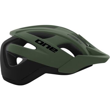 One helm mtb Trail Pro s/m zwart donker groen