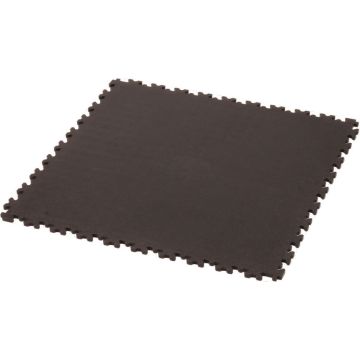 Vloertegel Cyclus 50x50x0.7 cm PVC koppelbaar - zwart