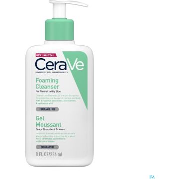 CeraVe Schuimende Reinigingsgel - voor normale tot vette huid - 236ml