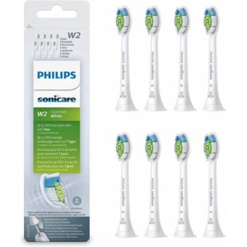 Philips Sonicare W2 Optimal White HX6068/12 - Opzetborstels - 8 stuks