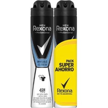 Rexona Men Motion Sense Invisible Ice Fresh Deodorant Spray 2x200ml