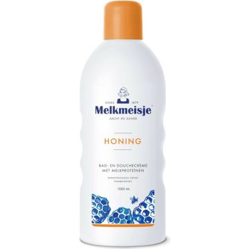 Melkmeisje Honing - 1000 ml - Bad- &amp; Doucheschuim