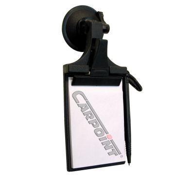 Carpoint Auto-notitieblok Met Zuignap 9 X 13 Cm Zwart