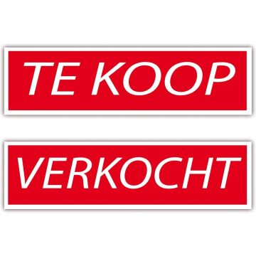 Carpoint Bord Te Koop/verkocht 30 X 10 Cm Rood/wit