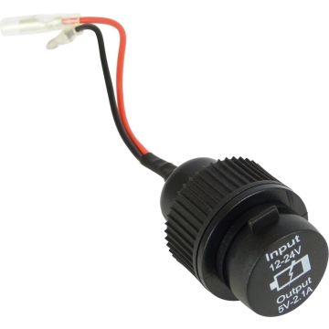 Carpoint 12/24V Inbouw Contactdoos 2xUSB 2,1A