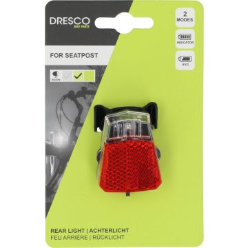 Dresco Led Batterij Achterlicht Sprint Zadelpen