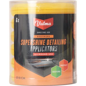 Valma Supershine Detailing Applicators - 6-pack