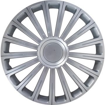 Carpoint Wieldoppen Radical Pro 16 Inch Abs Zilver Set Van 4