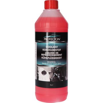 Protecton Koelvloeistof Auto G12/G12+ | 1 Liter | Beschermt tegen Corrosie, Oververhitting en Vorst