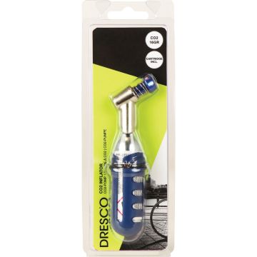 Dresco Co2 Pomp Met 16 Gram Co2-patroon Staal Zilver 2-delig