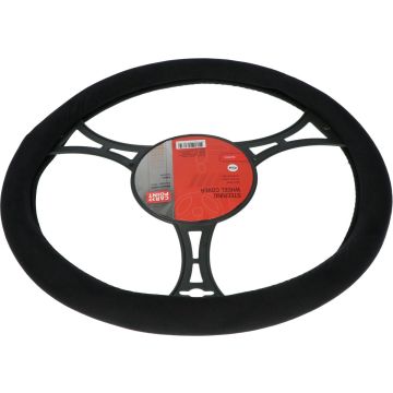 Carpoint Stuurhoes Auto - Suedine/Suède Zwart - Voor sturen met een diameter van 37-39 cm