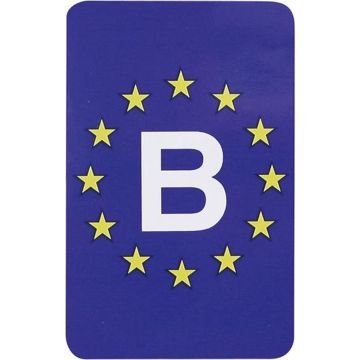 Sticker 'Europa/Belgie' rechthoekig