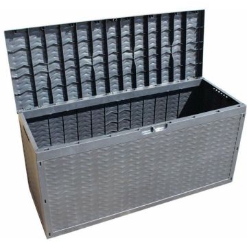 Opbergbox Kussenbox - tuinkist 320 liter - antraciet - 120 x 45 x 60 cm - Cargo Box