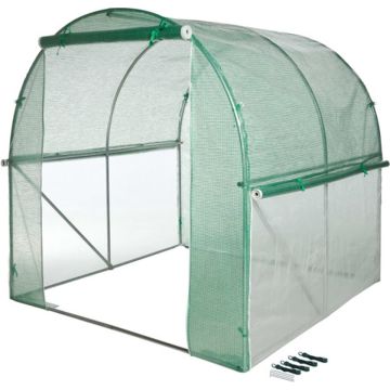 Nature - Kas - Tuintunnel met bodemframe - H200 x 200 x 200cm - Groen